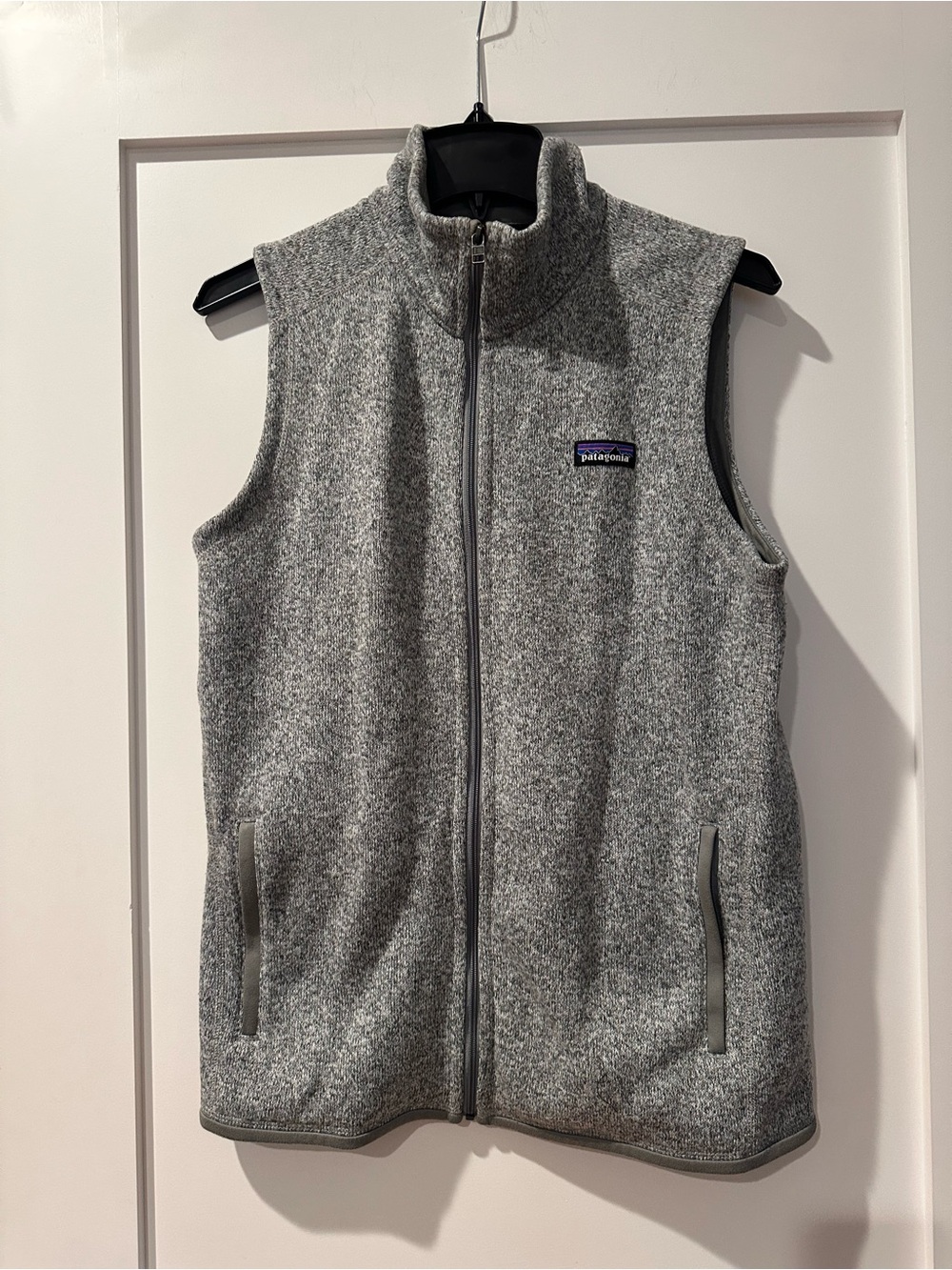 Patagonia Gray Full-Zip Fleece Vest